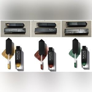 Haus Laboratories Glam Attack Eye Shadow in 3 shades. Rye, Chains, and Dynasty